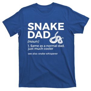 Snake Dad Definition Funny Snake Whisperer Reptile Lovers Cute Gift T-Shirt