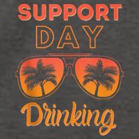 Support Day Drinking Funny Summer Beach Vacation Vector Backpack
