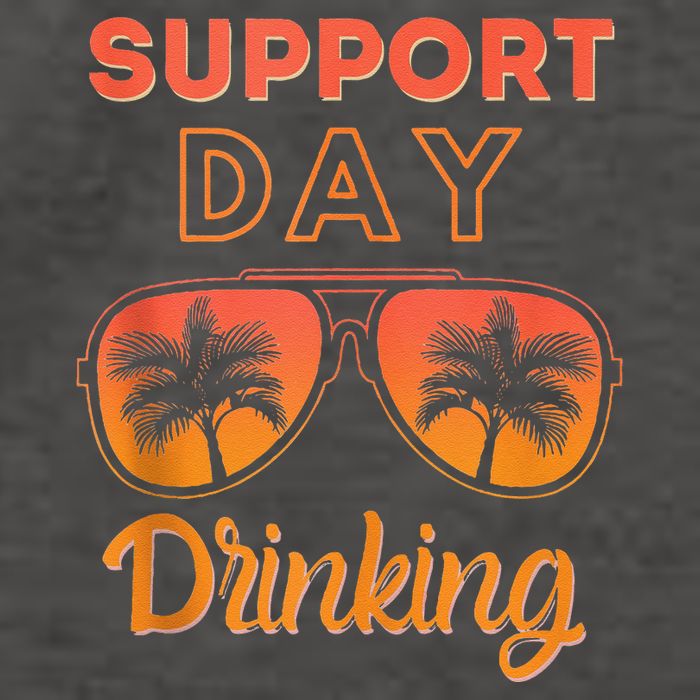 Support Day Drinking Funny Summer Beach Vacation Vector Backpack