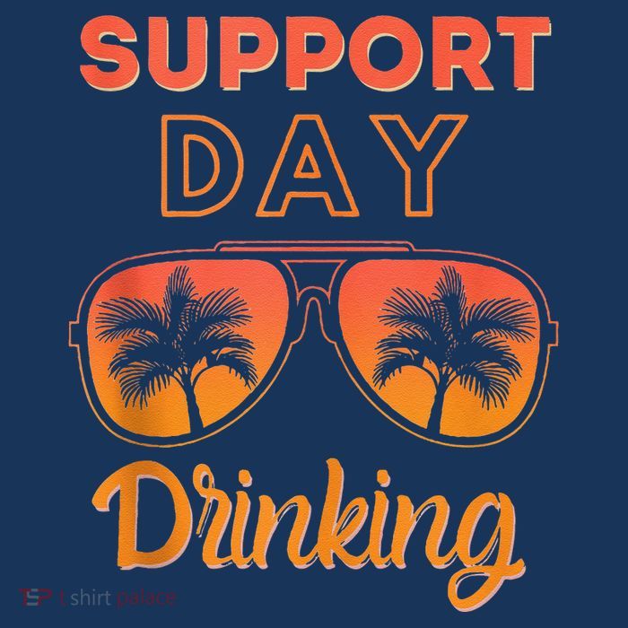 Support Day Drinking Funny Summer Beach Vacation 16 in Basic Backpack