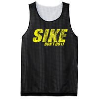 Sike Dont Do It Mesh Reversible Basketball Jersey Tank