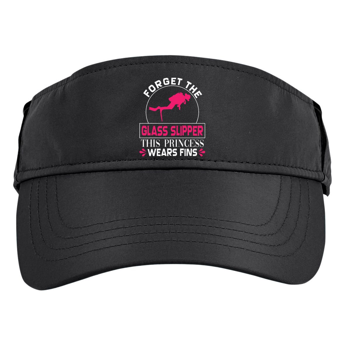 Scuba Diving Diver Forget Glass Slipper Princess Fins Adult Drive Performance Visor