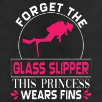 Scuba Diving Diver Forget Glass Slipper Princess Fins Adult Drive Performance Visor