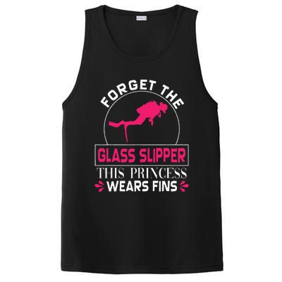 Scuba Diving Diver Forget Glass Slipper Princess Fins PosiCharge Competitor Tank