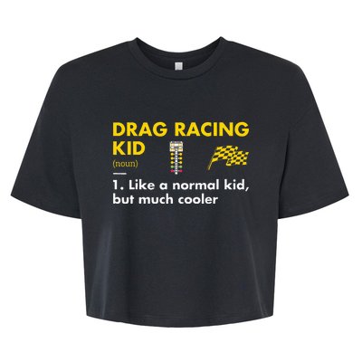 Sport Definition Drag Racing Bella+Canvas Jersey Crop Tee