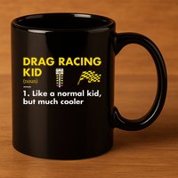 Sport Definition Drag Racing 11oz C Handle Ceramic Mug