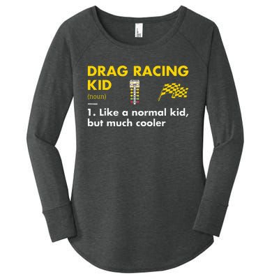 Sport Definition Drag Racing Women's Perfect Tri Tunic Long Sleeve Shirt