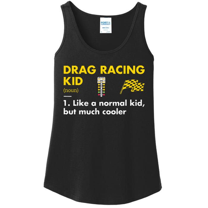 Sport Definition Drag Racing Ladies Essential Tank