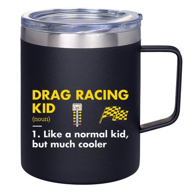 Sport Definition Drag Racing 12oz Stainless Steel Coffee Mug