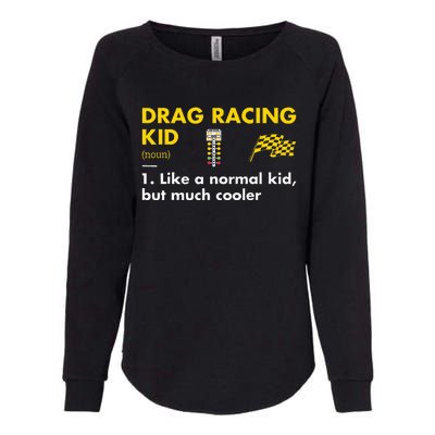 Sport Definition Drag Racing Womens California Wash Sweatshirt