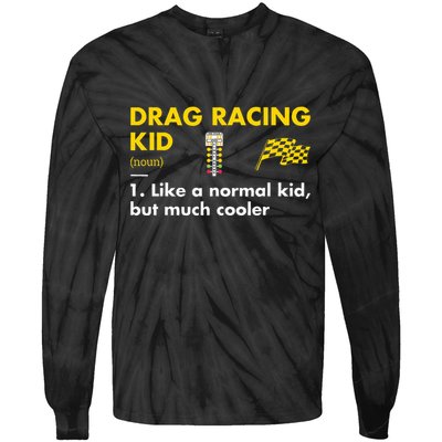 Sport Definition Drag Racing Tie-Dye Long Sleeve Shirt