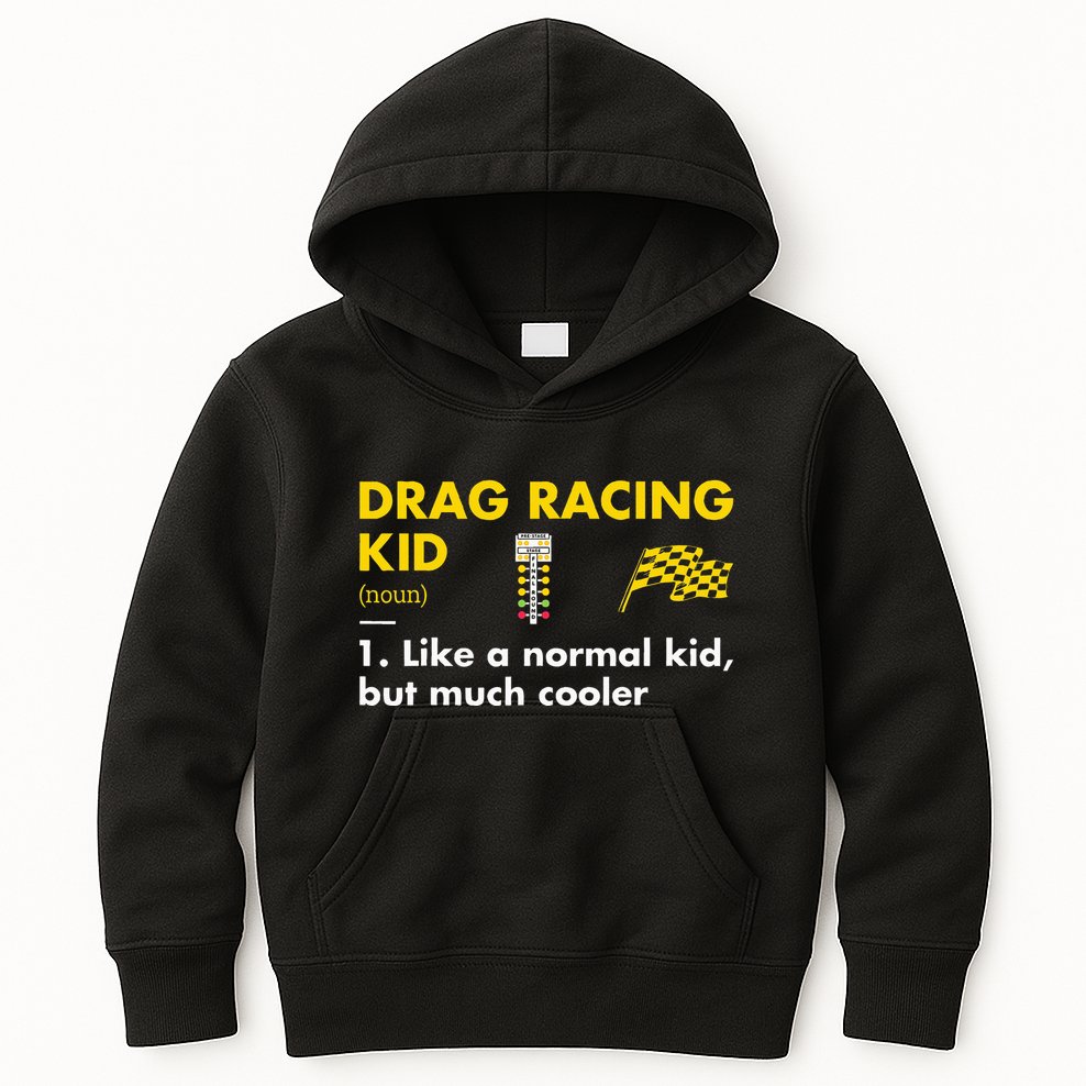 Sport Definition Drag Racing Kids Hoodie