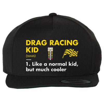 Sport Definition Drag Racing Wool Snapback Cap