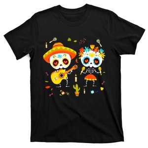 Skeleton Dancing Dia De Los Muertos Day Of Dead T-Shirt