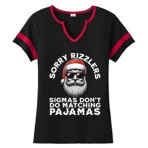 Sigmas DonT Do Matching Pajamas Christmas Santa Sigma Ladies Halftime Notch Neck Tee