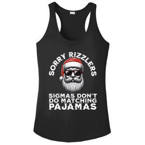 Sigmas DonT Do Matching Pajamas Christmas Santa Sigma Ladies PosiCharge Competitor Racerback Tank