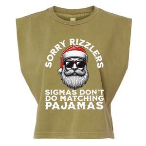 Sigmas DonT Do Matching Pajamas Christmas Santa Sigma Garment-Dyed Women's Muscle Tee