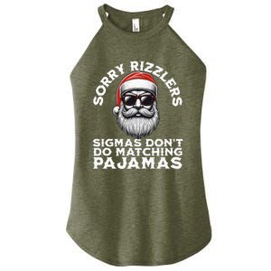 Sigmas DonT Do Matching Pajamas Christmas Santa Sigma Women's Perfect Tri Rocker Tank