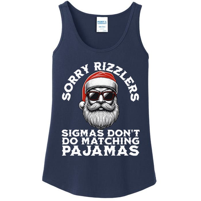 Sigmas DonT Do Matching Pajamas Christmas Santa Sigma Ladies Essential Tank