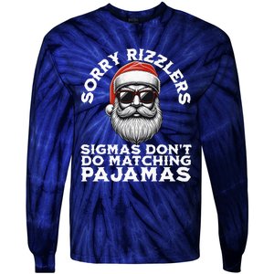 Sigmas DonT Do Matching Pajamas Christmas Santa Sigma Tie-Dye Long Sleeve Shirt