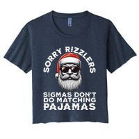 Sigmas DonT Do Matching Pajamas Christmas Santa Sigma Women's Crop Top Tee