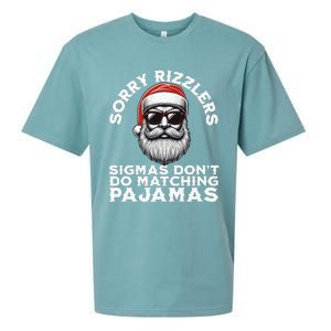 Sigmas DonT Do Matching Pajamas Christmas Santa Sigma Sueded Cloud Jersey T-Shirt