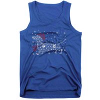 Santa Dachshund Dog Paws Christmas Santa Dachshund Dog Paws Gift Tank Top