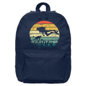 Scuba Diving Dive Diver 16 in Basic Backpack