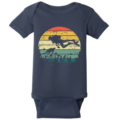 Scuba Diving Dive Diver Baby Bodysuit