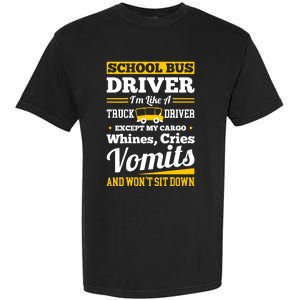 School District Drivers Yellow Shuttle Bus Drivers Gifts Garment-Dyed Heavyweight T-Shirt