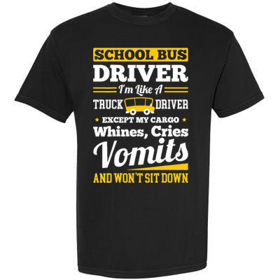 School District Drivers Yellow Shuttle Bus Drivers Gifts Garment-Dyed Heavyweight T-Shirt