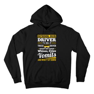 School District Drivers Yellow Shuttle Bus Drivers Gifts Hoodie