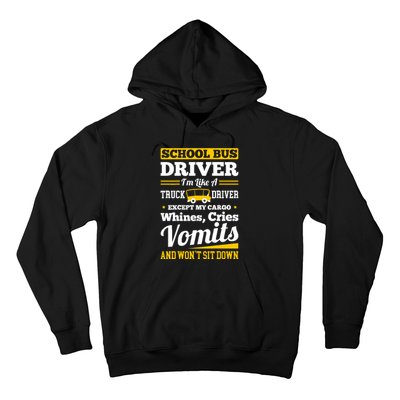 School District Drivers Yellow Shuttle Bus Drivers Gifts Hoodie