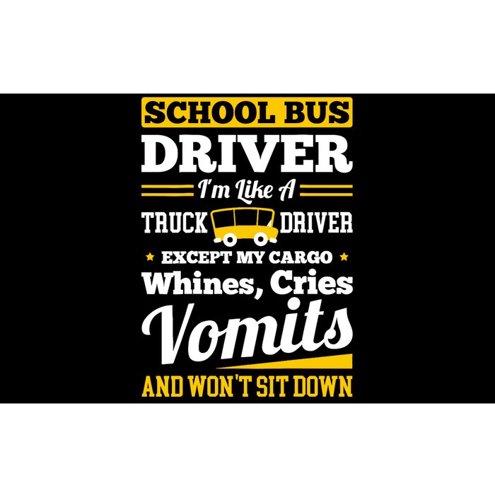 School District Drivers Yellow Shuttle Bus Drivers Gifts Bumper Sticker