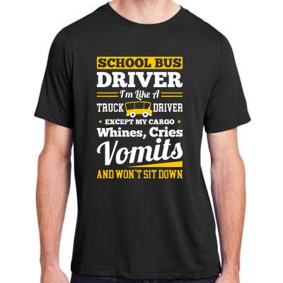 School District Drivers Yellow Shuttle Bus Drivers Gifts Adult ChromaSoft Performance T-Shirt