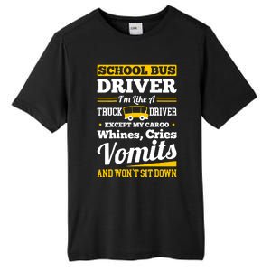 School District Drivers Yellow Shuttle Bus Drivers Gifts Tall Fusion ChromaSoft Performance T-Shirt