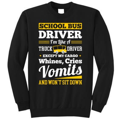 School District Drivers Yellow Shuttle Bus Drivers Gifts Tall Sweatshirt