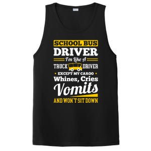 School District Drivers Yellow Shuttle Bus Drivers Gifts PosiCharge Competitor Tank