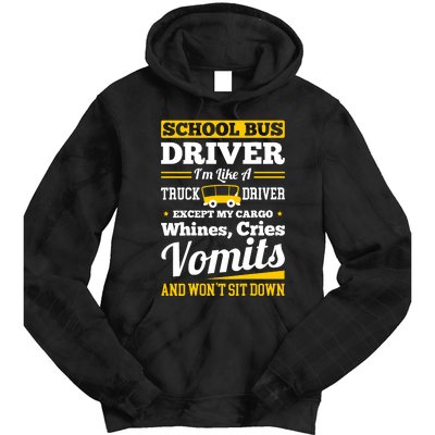 School District Drivers Yellow Shuttle Bus Drivers Gifts Tie Dye Hoodie