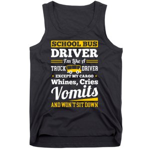 School District Drivers Yellow Shuttle Bus Drivers Gifts Tank Top