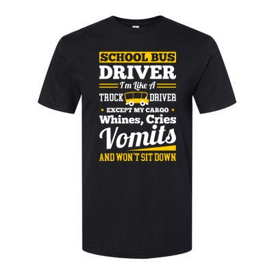 School District Drivers Yellow Shuttle Bus Drivers Gifts Softstyle CVC T-Shirt