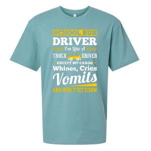 School District Drivers Yellow Shuttle Bus Drivers Gifts Sueded Cloud Jersey T-Shirt