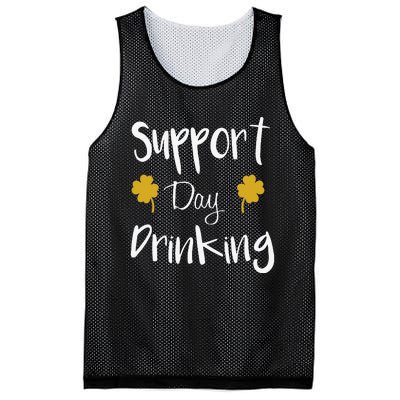 Support Day Drinking Funny Saint Patricks Day Mesh Reversible Basketball Jersey Tank