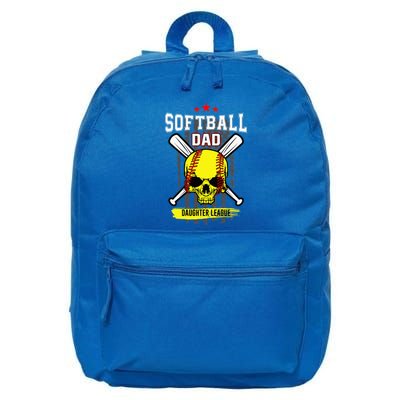 Softball Dad Daughter League 16 in Basic Backpack