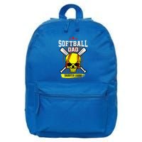 Softball Dad Daughter League 16 in Basic Backpack