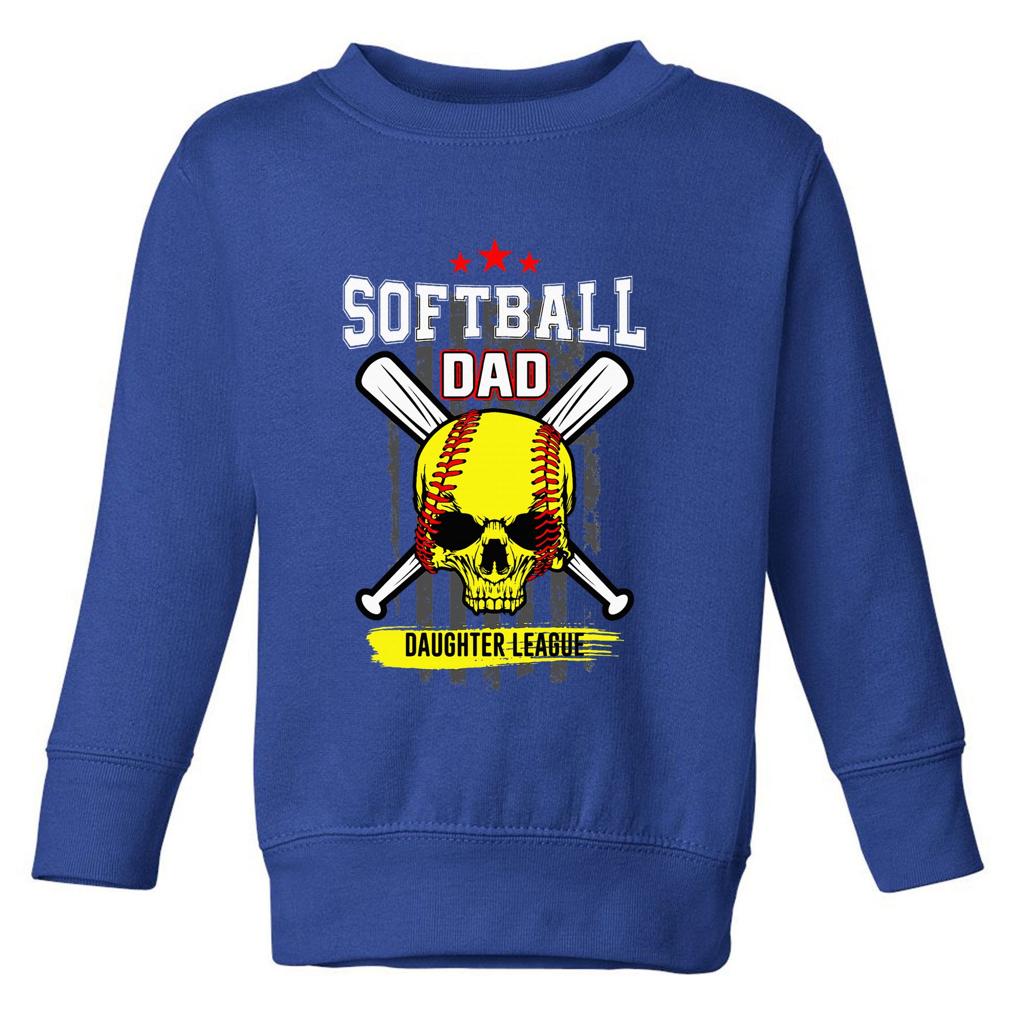 Softball Dad Daughter League Toddler Sweatshirt