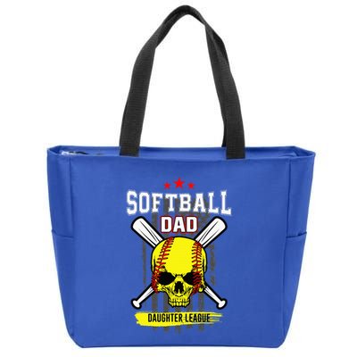 Softball Dad Daughter League Zip Tote Bag