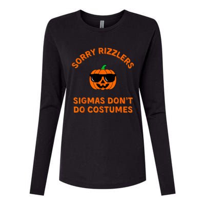 Sigmas DonT Do Costumes Funny Gen Alpha Halloween Womens Cotton Relaxed Long Sleeve T-Shirt