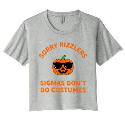 Sigmas DonT Do Costumes Funny Gen Alpha Halloween Women's Crop Top Tee