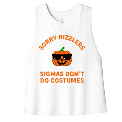 Sigmas DonT Do Costumes Funny Gen Alpha Halloween Women's Racerback Cropped Tank